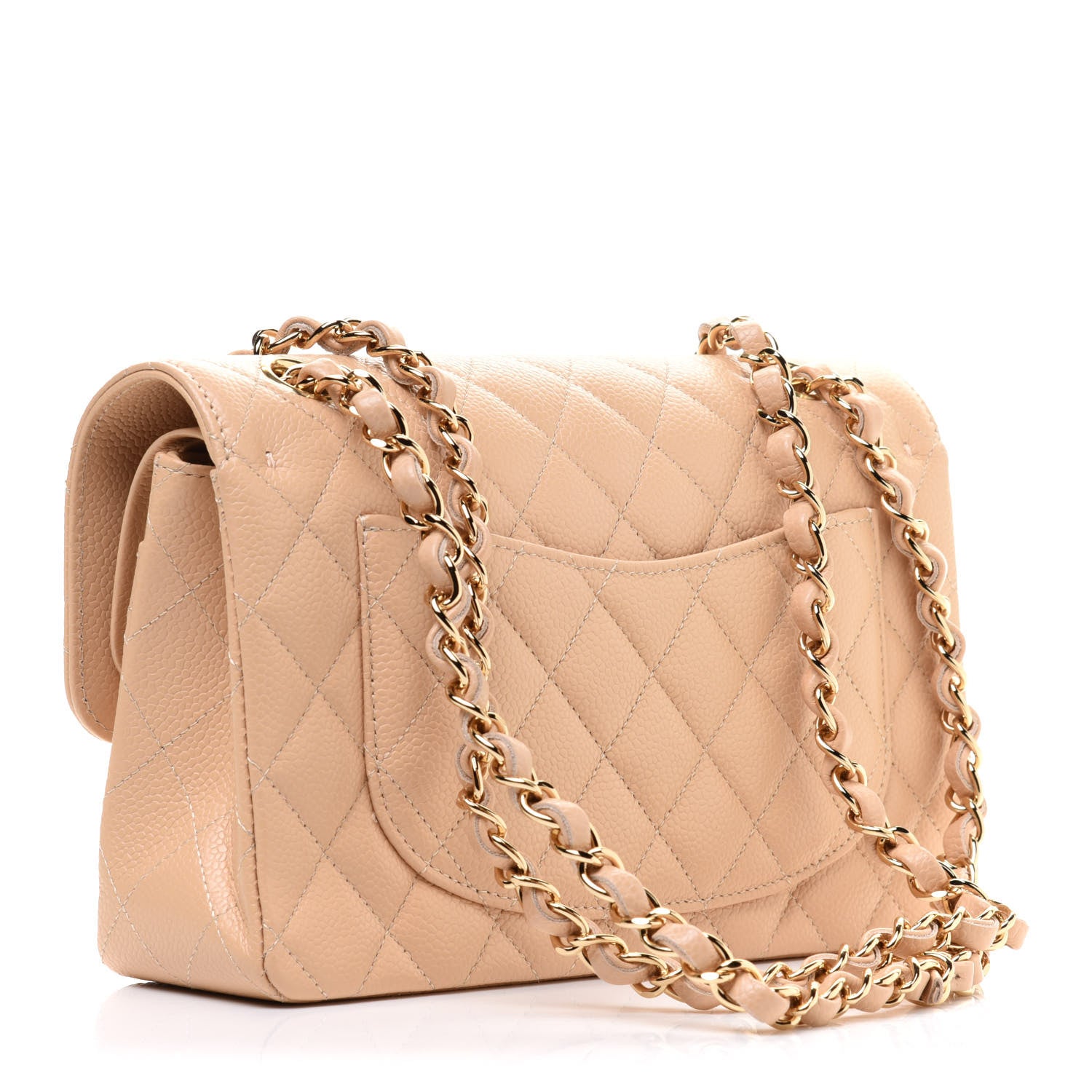 Chanel Caviar Quilted Small Double Flap Beige 3 of 12