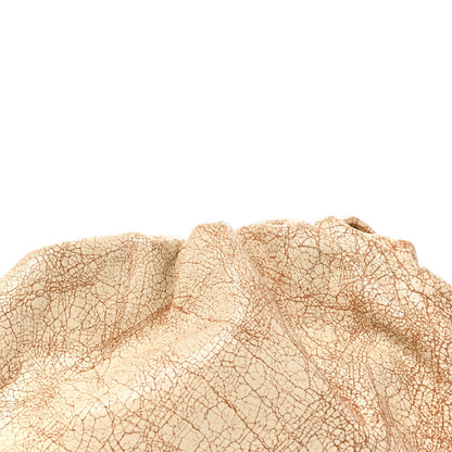 Bottega Veneta Crackled Calfskin The Pouch Oversized Clutch Zabaione 8 of 10
