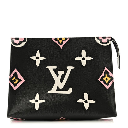 Louis Vuitton Monogram Giant Wild At Heart Toiletry Pouch 26 Black 1 of 7