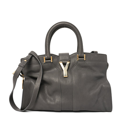Saint Laurent Sheepskin Medium Cabas ChYc Grey 1 of 10