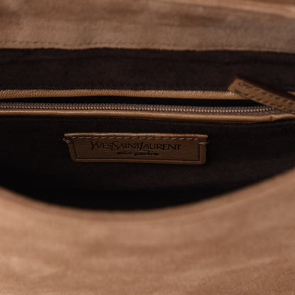 Saint Laurent Suede Nadja Shoulder Bag Brown 6 of 9