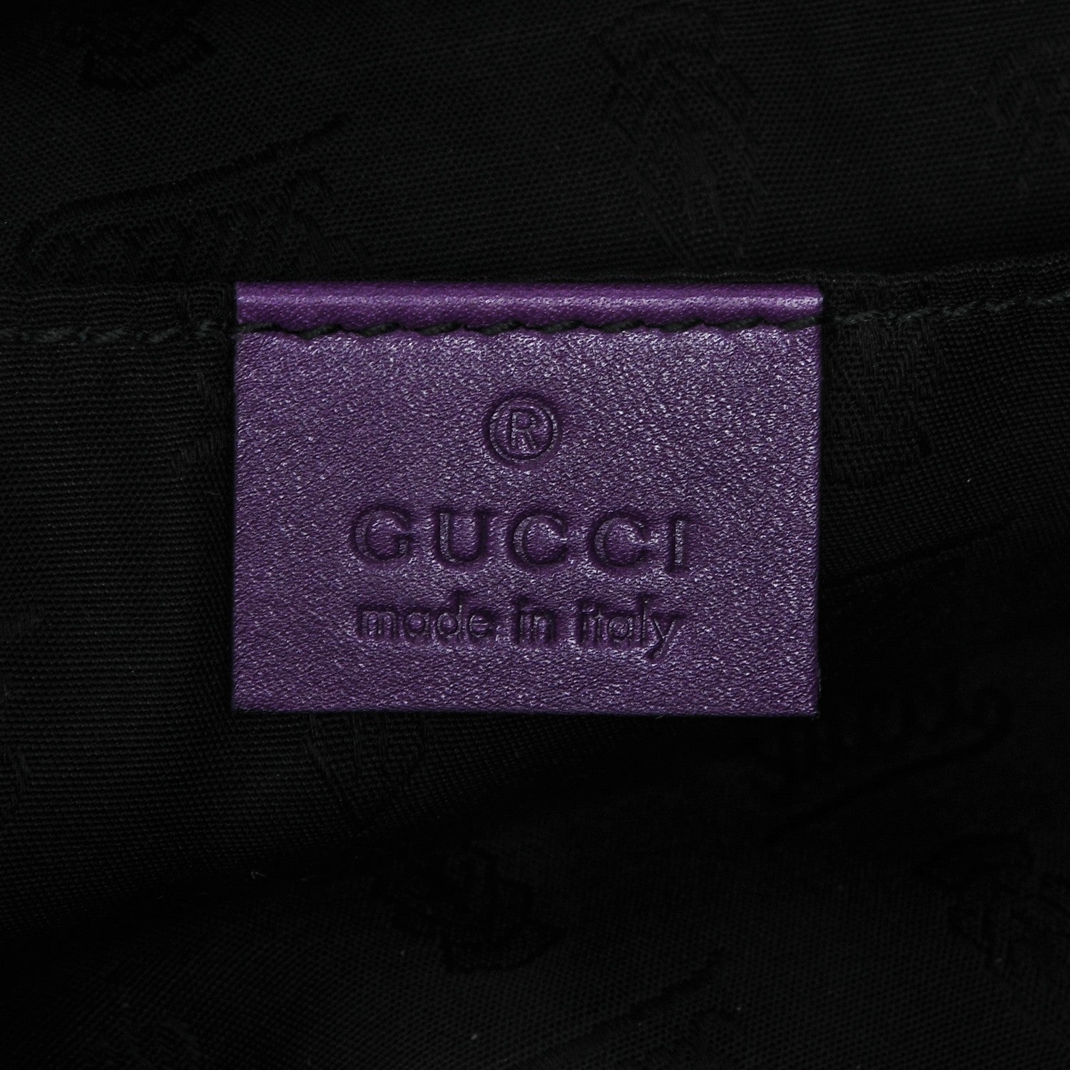 Gucci Calfskin Lucy Folded Clutch Purple 6 of 6