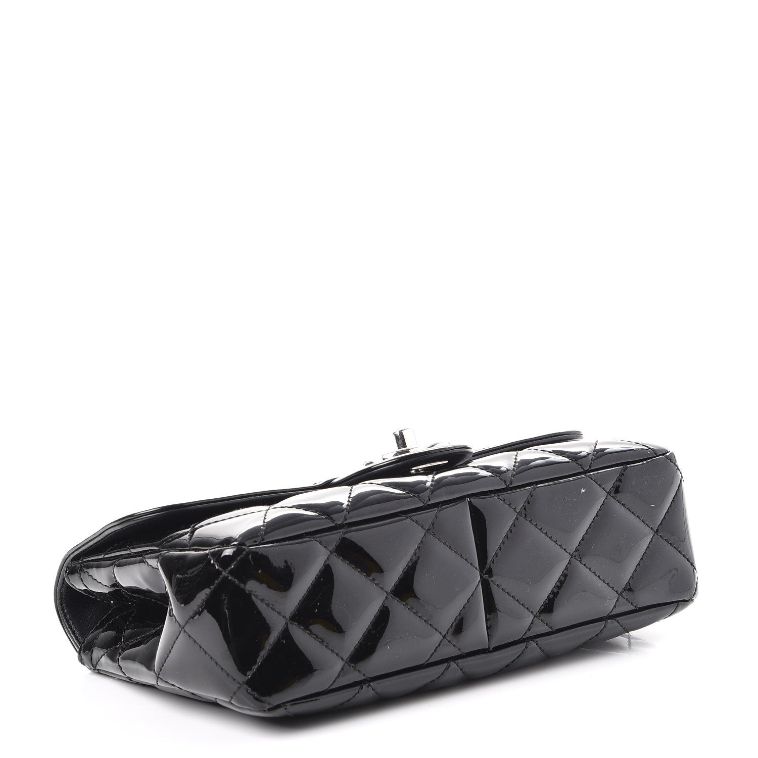 Chanel Patent Quilted Small Coco Shine Flap Black 4 of 7