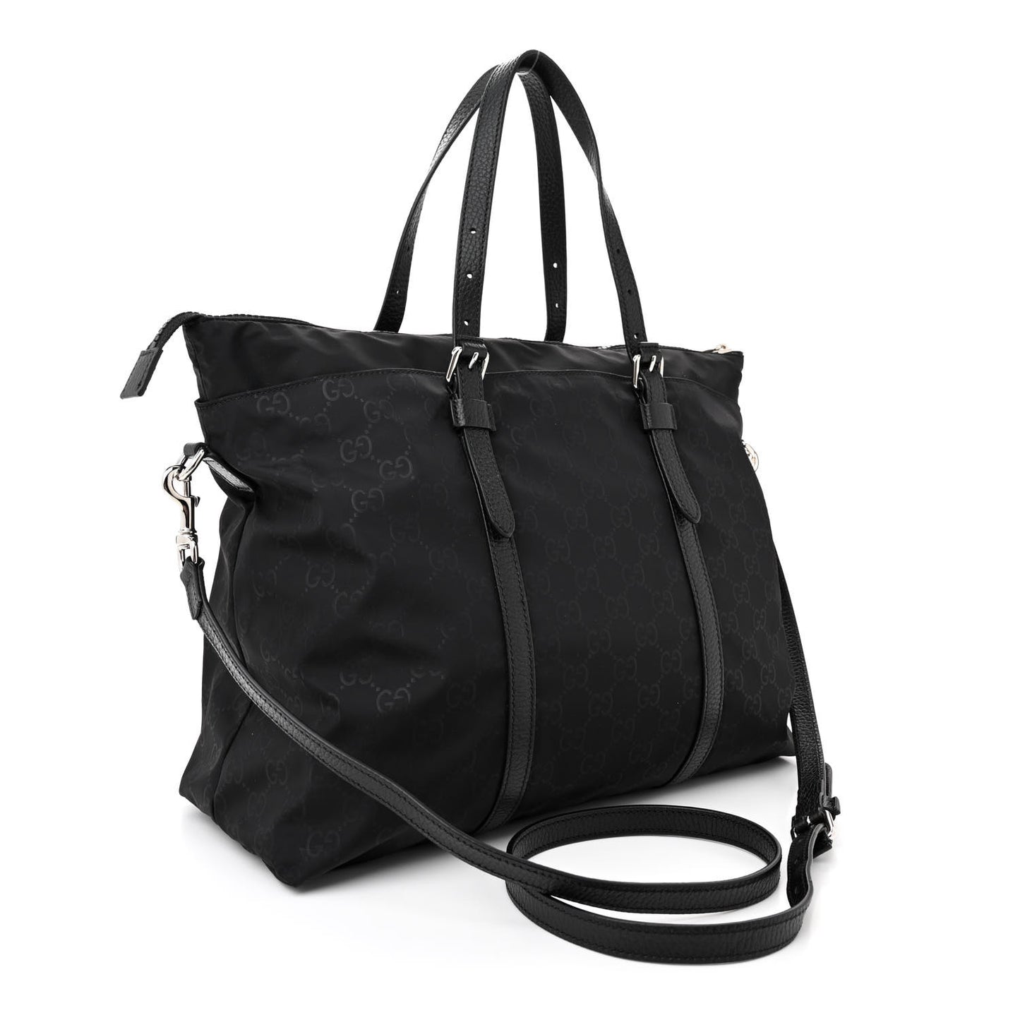 Nylon Monogram Tote Black