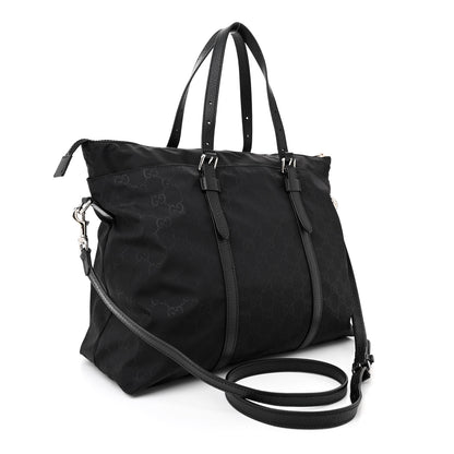 Gucci Nylon Monogram Tote Black 3 of 11