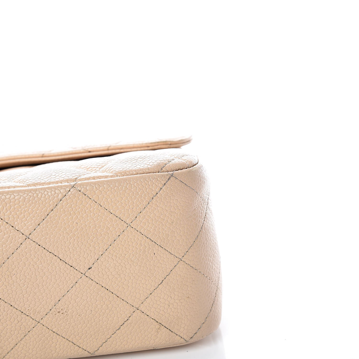 Chanel Caviar Quilted Jumbo Single Flap Beige Clair 7 of 14