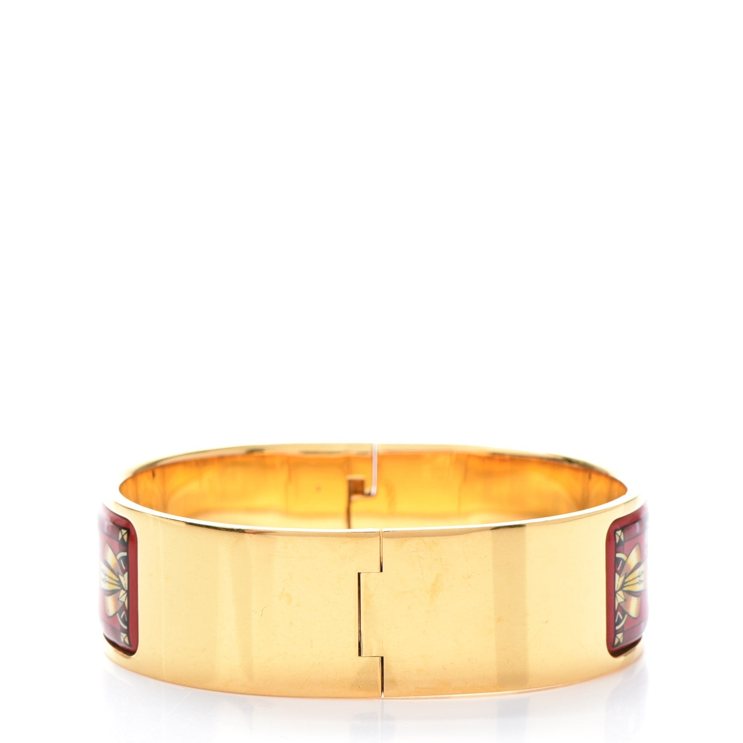 Hermes Enamel Printed Clic Clac Horse Wide Bracelet GM 3 of 5
