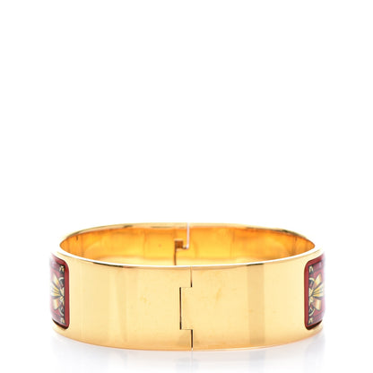 Hermes Enamel Printed Clic Clac Horse Wide Bracelet GM 3 of 5