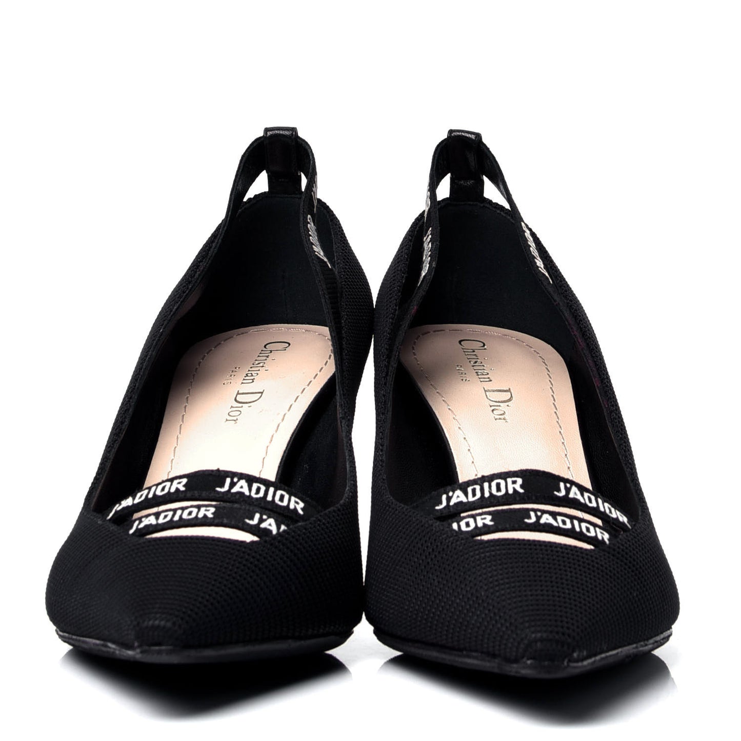 Fabric J'Adior Ribbon Pumps 40.5 Black