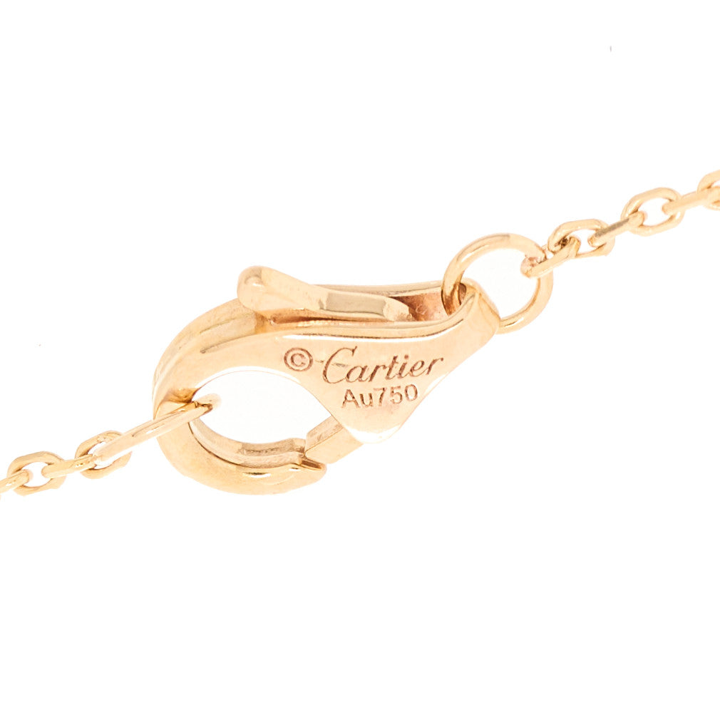Cartier 18K Pink Gold Diamond Pink Opal Amulette de Cartier Bracelet 4 of 4