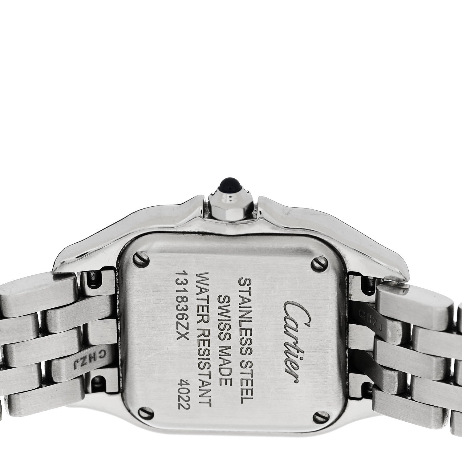 Cartier Stainless Steel Diamond 22mm Panthere Quartz Watch 4 of 4