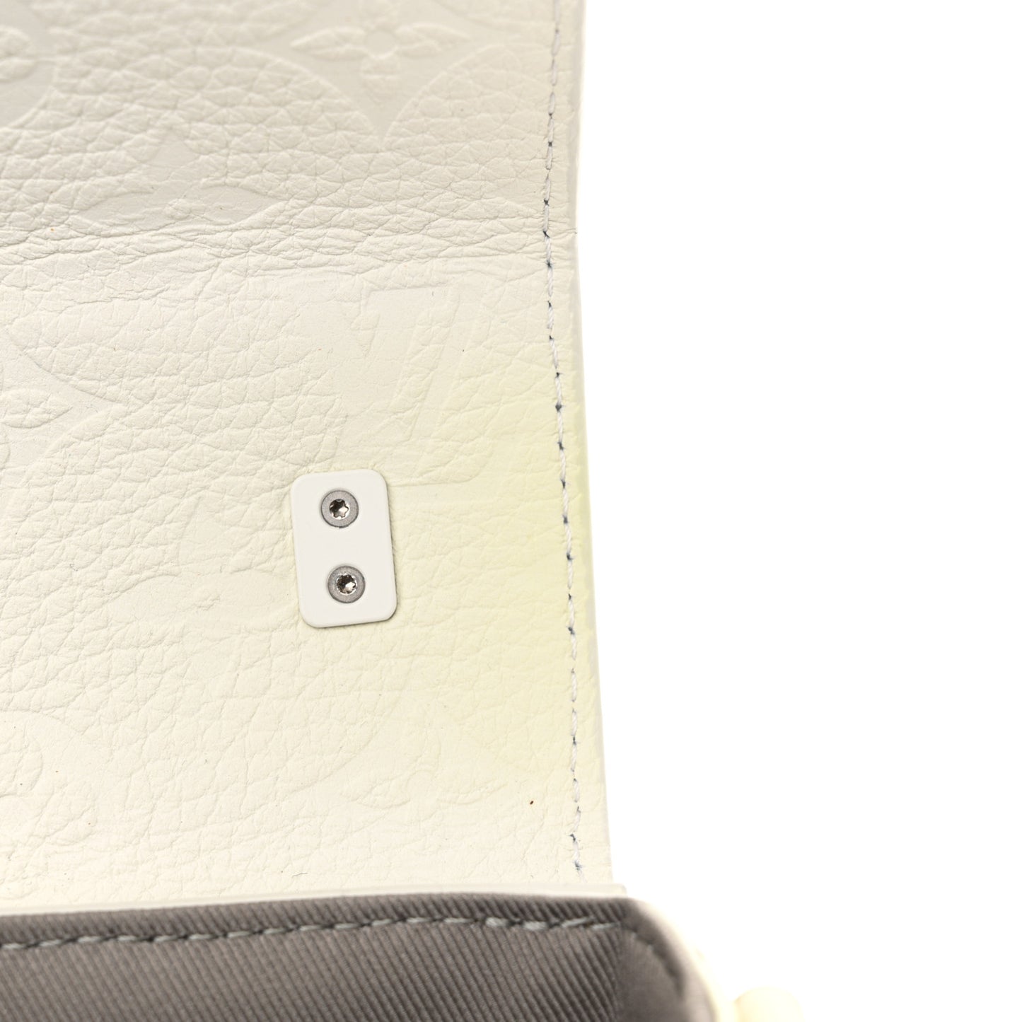 Taurillon Monogram LV Friends Soft Trunk Messenger White