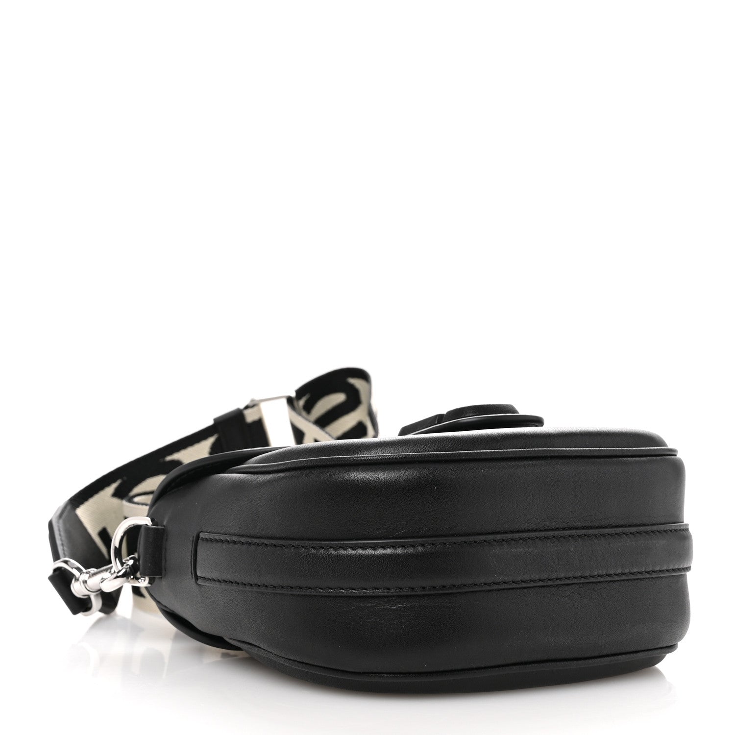 Marc Jacobs Calfskin Small The Covered J Marc Saddle Bag Black 4 of 10