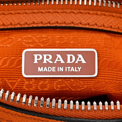 Prada Saffiano Lux Top Handle Crossbody Bag Papaya 6 of 10