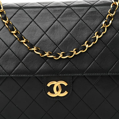 Chanel Lambskin Quilted Small Single Flap Bag Black 7 of 9