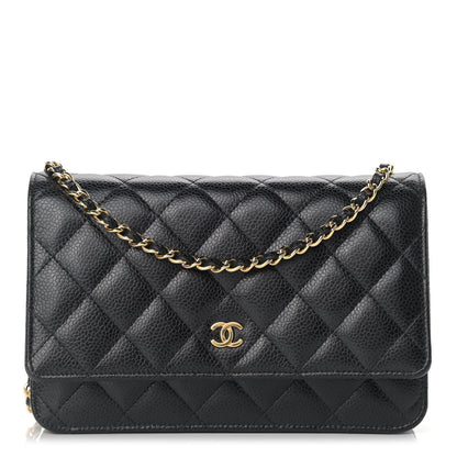 Chanel Caviar Quilted Wallet On Chain WOC Black 1 of 13