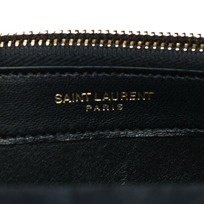 Saint Laurent Metallic Calfskin Classic Monogram Kate Tassel Chain Wallet Fuchsia 6 of 12