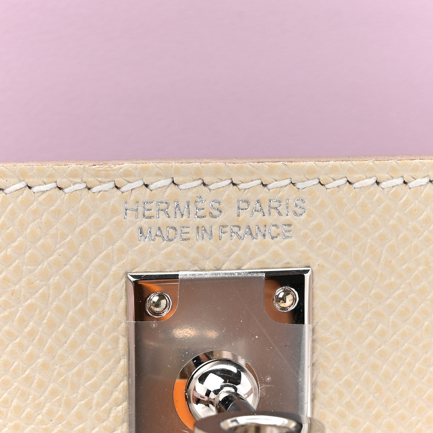Hermes Epsom Mini Kelly Sellier 20 Craie Mauve Pale Gold 6 of 11