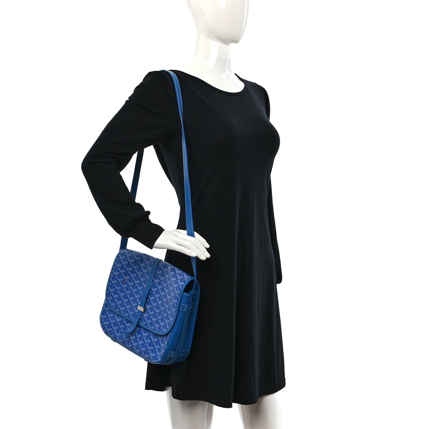 Goyard Goyardine Belvedere II MM Messenger Bag Sky Blue 2 of 8