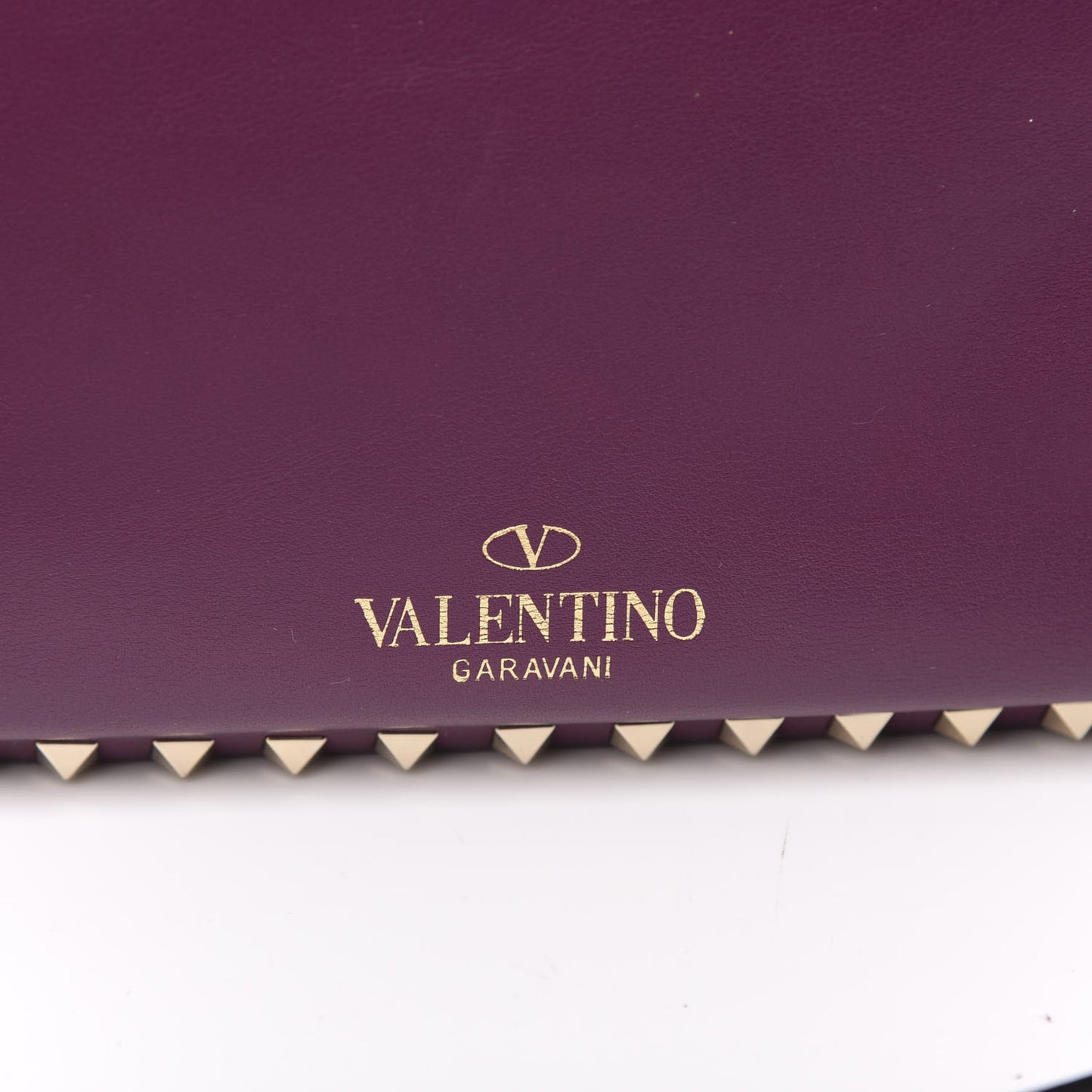 Vitello Medium Rockstud Tote Grape