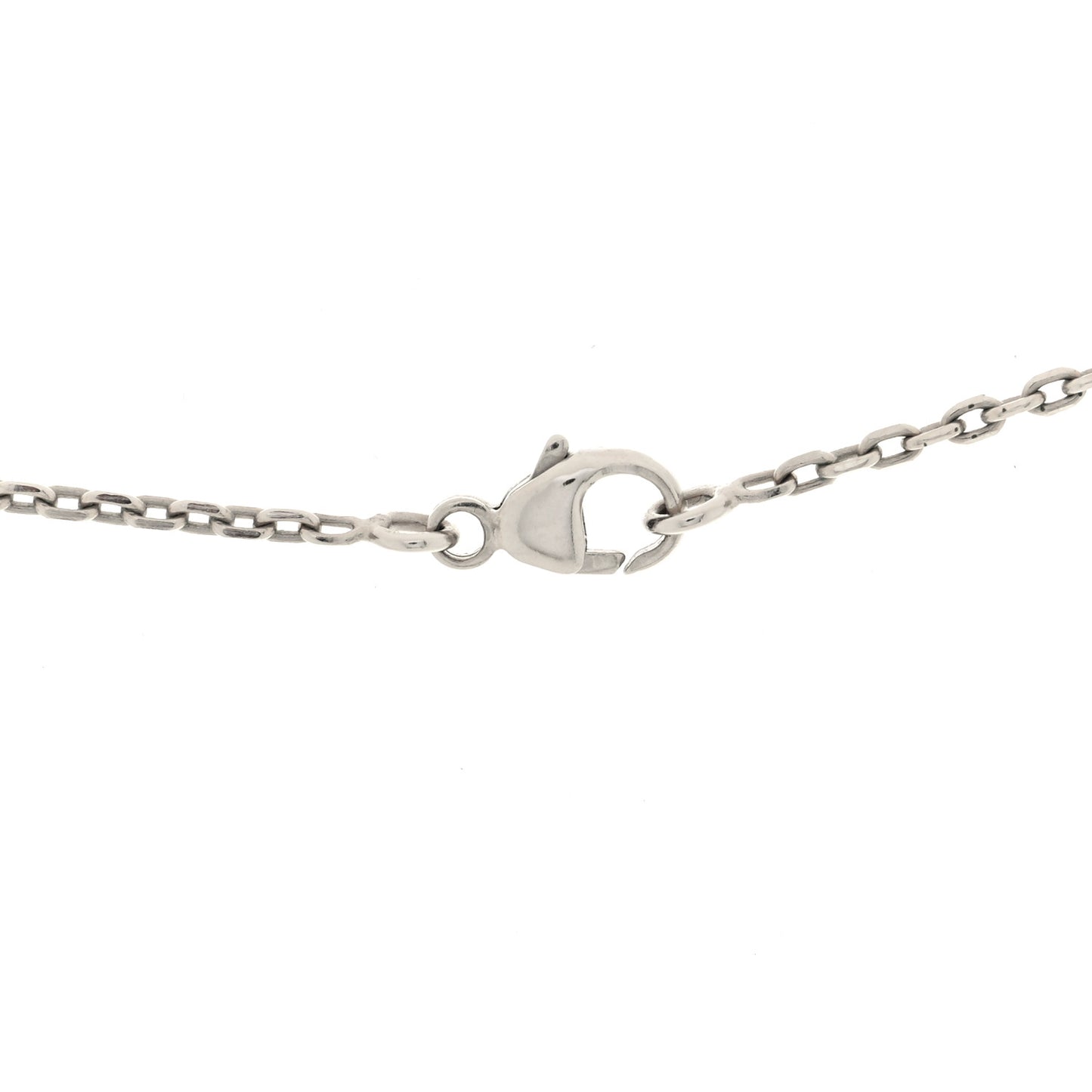 Lacquered Palladium Pop H Pendant Necklace Marron Glace