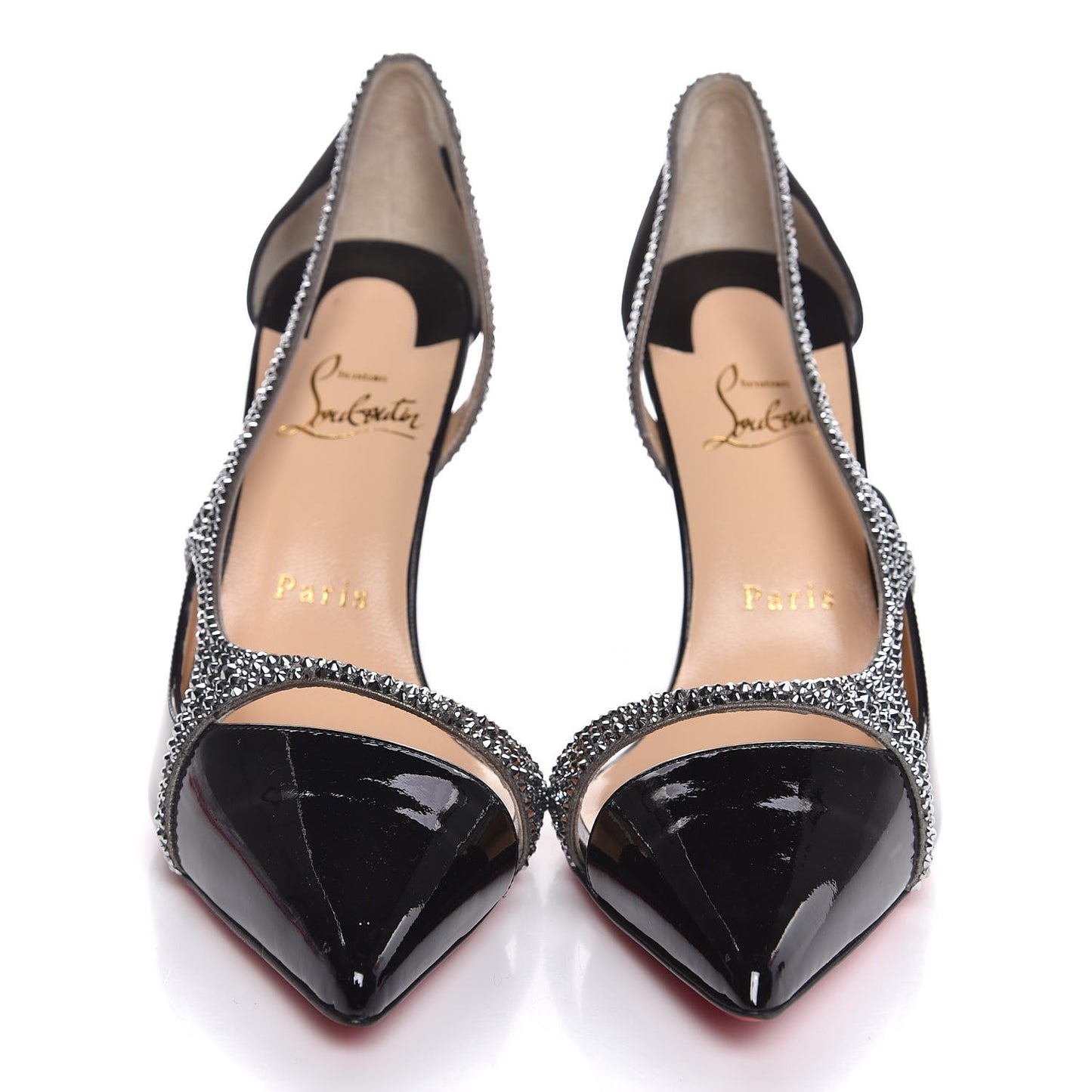 Crystal Patent 100 Pumps 36.5 Black