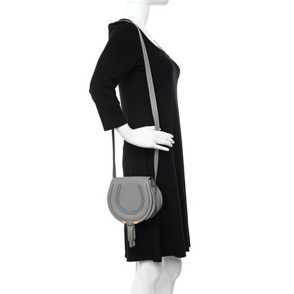 Chloe Calfskin Mini Marcie Round Crossbody Bag Cashmere Grey 2 of 11