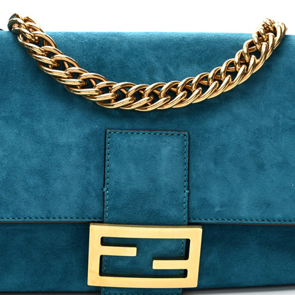 Fendi Chamois Large Baguette Ottanio 8 of 10