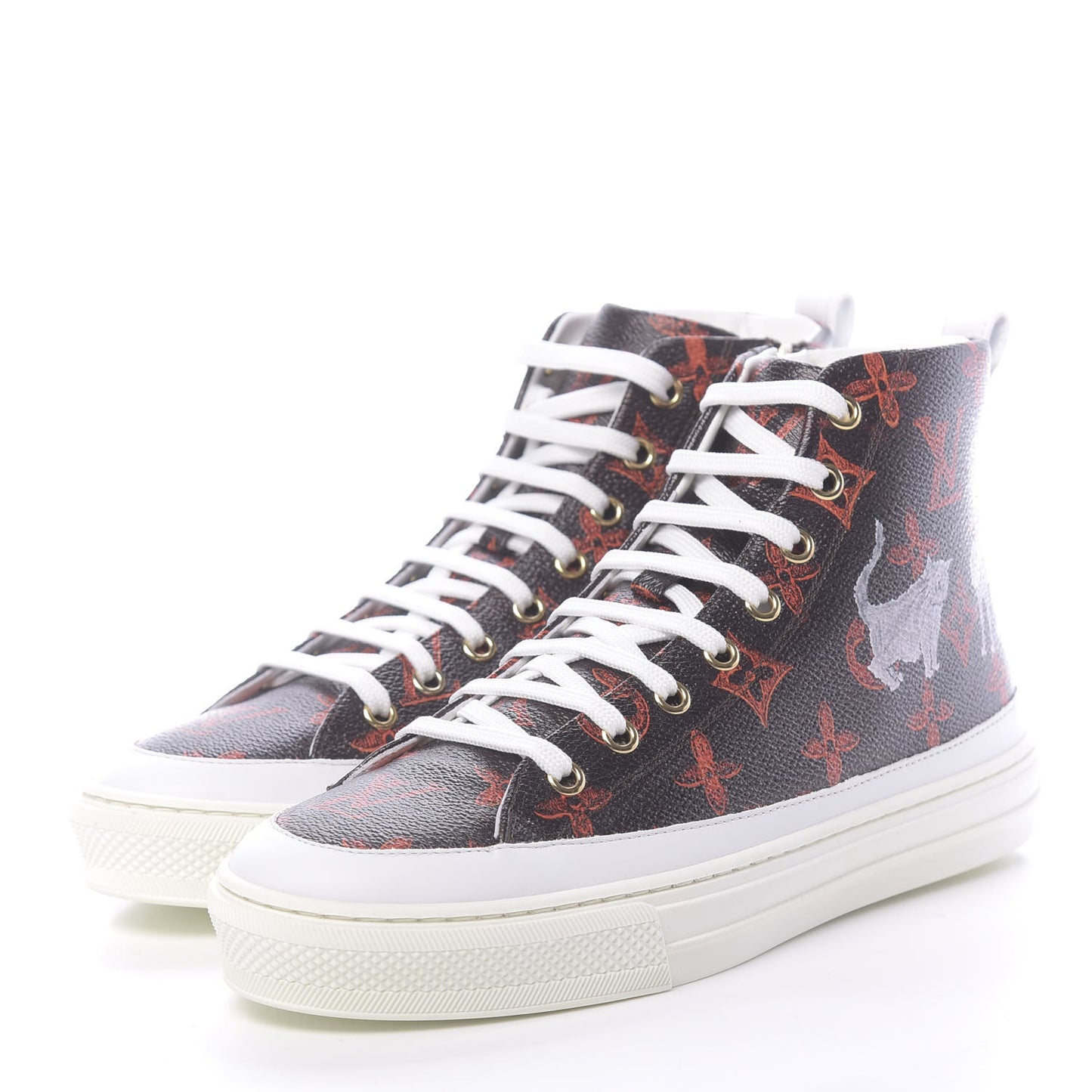 Catogram Stellar Sneaker Boots 37 Marron
