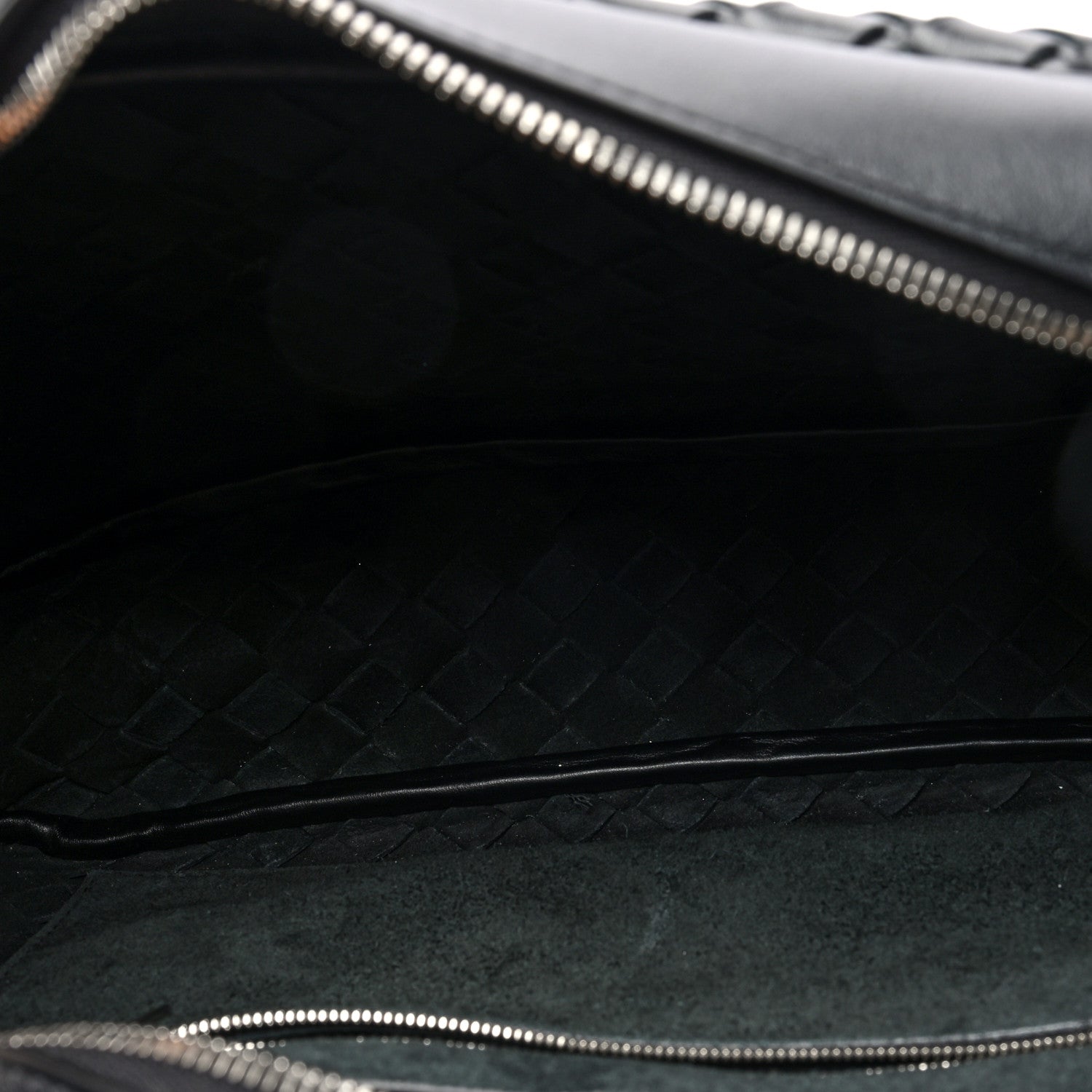 Bottega Veneta Calfskin Intrecciato Messenger Bag Black 5 of 10
