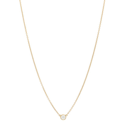 Tiffany 18K Yellow Gold Diamond .25ct Elsa Peretti Diamonds by the Yard Pendant Necklace 1 of 4