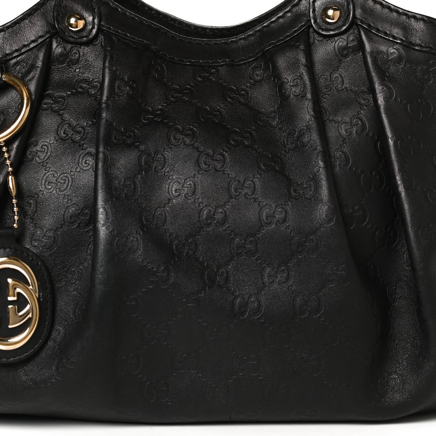 Guccissima Medium Sukey Tote Black
