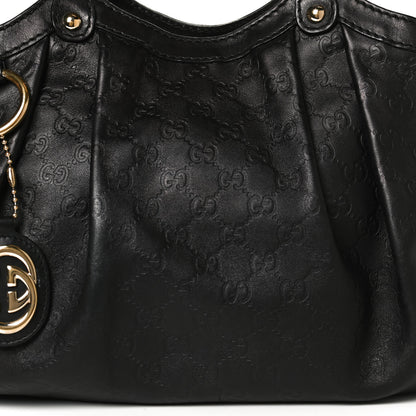 Gucci Guccissima Medium Sukey Tote Black 9 of 14