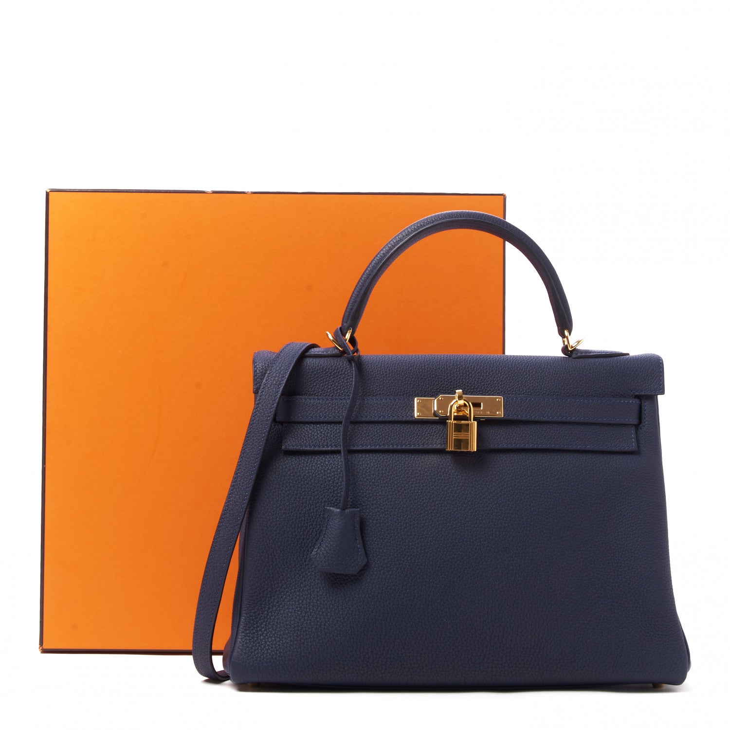 Hermes Togo Kelly Retourne 32 Bleu Nuit 31 of 31