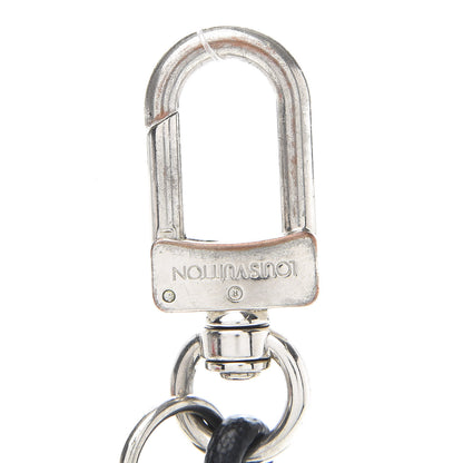 Louis Vuitton Palladium Damier Graphite Rope Bag Charm Key Holder 6 of 8