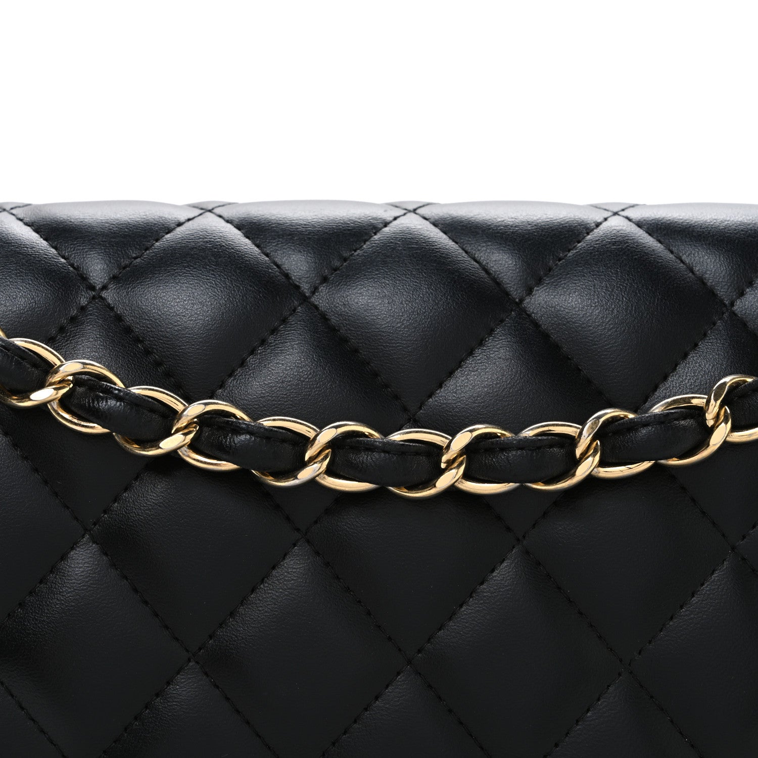 Chanel Lambskin Quilted Jumbo Double Flap Black 1824554 – FASHIONPHILE