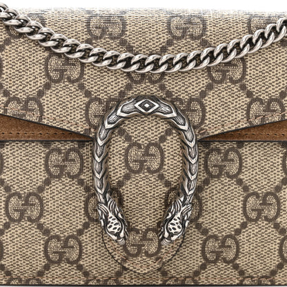 Gucci GG Supreme Monogram Super Mini Dionysus Shoulder Bag Taupe 9 of 15