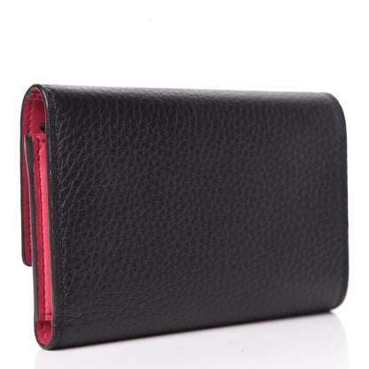 Louis Vuitton Taurillon Capucines Compact Wallet Black 3 of 12