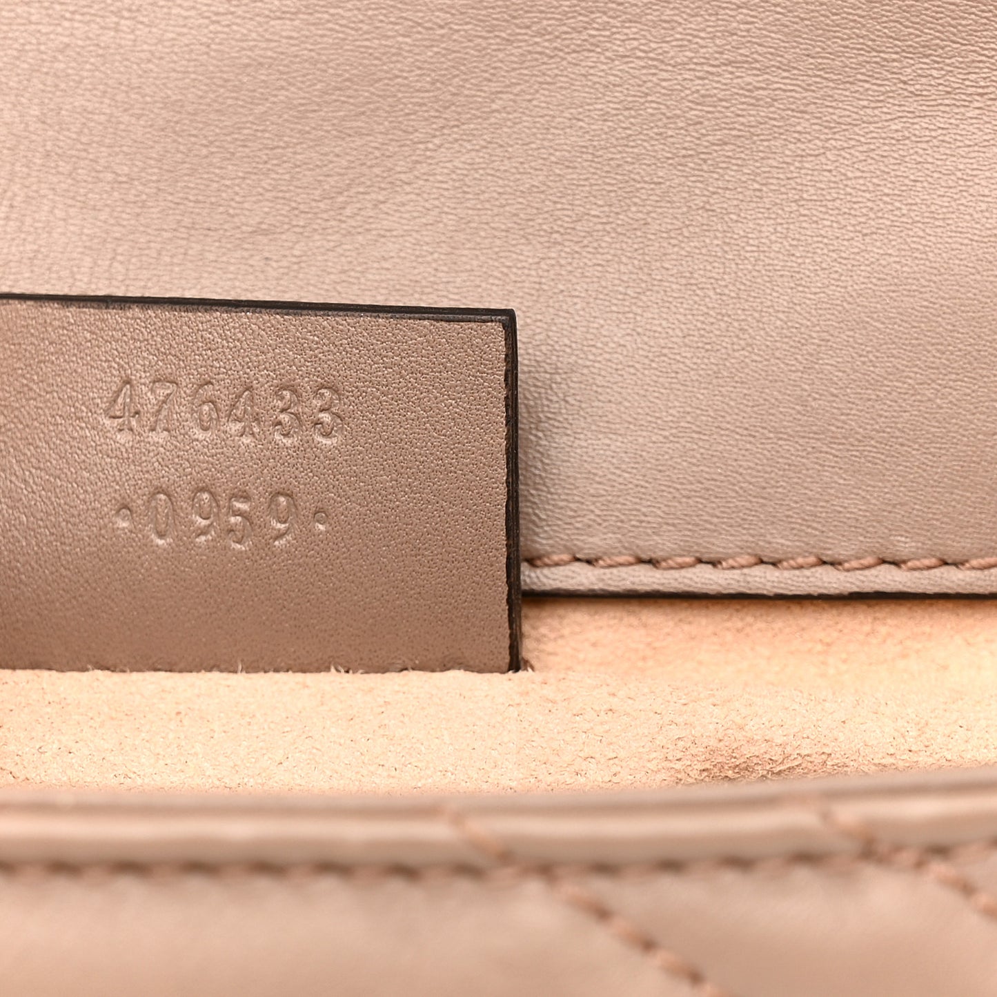 Calfskin Matelasse Super Mini GG Marmont Shoulder Bag Porcelain Rose