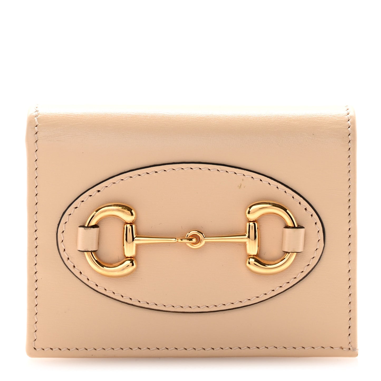 Boarded Plutone Calfskin Horsebit 1955 Card Case Wallet Bubble Tea