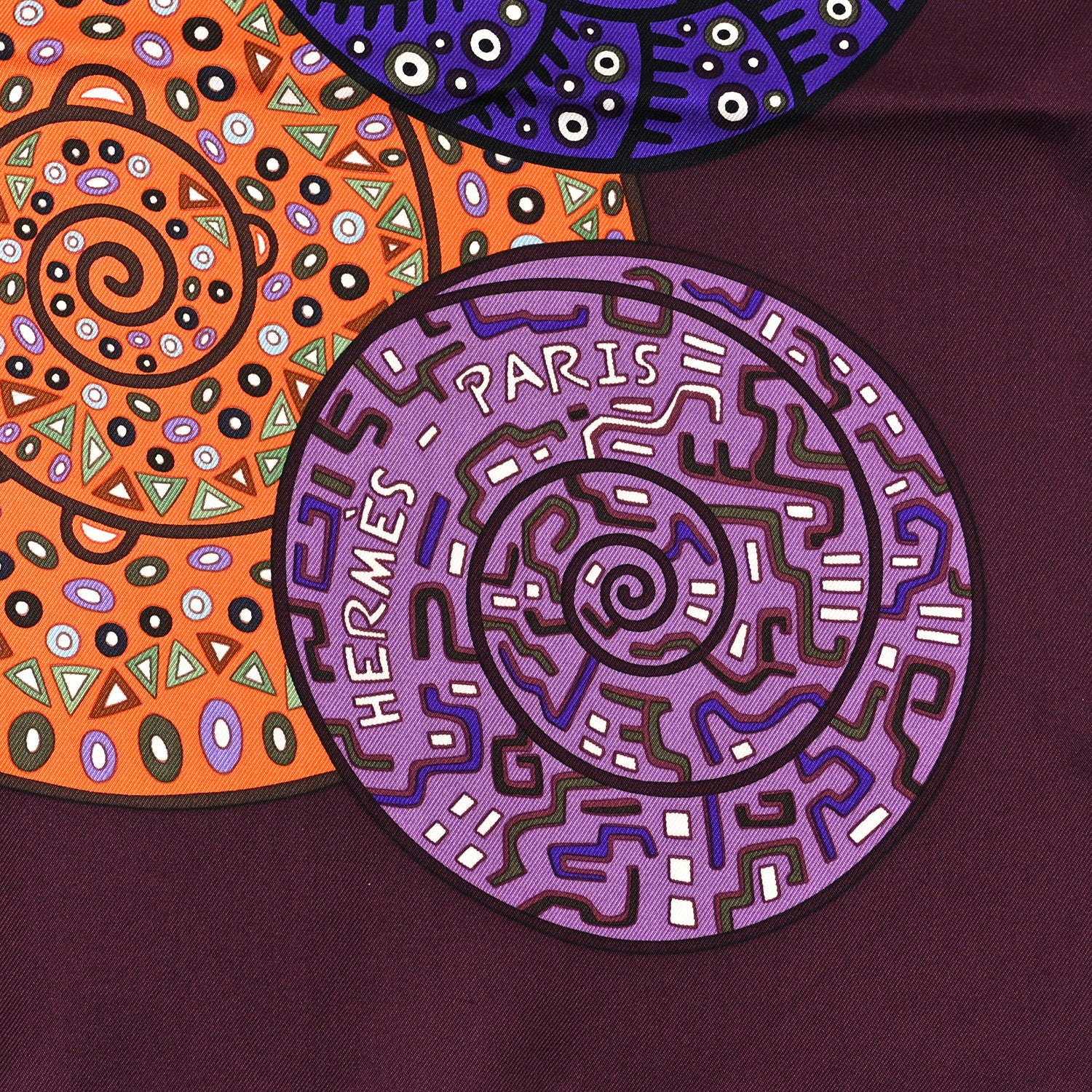 Hermes Silk Reves d'Escargots Scarf 90 3 of 4