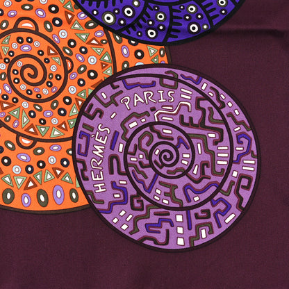 Hermes Silk Reves d'Escargots Scarf 90 3 of 4