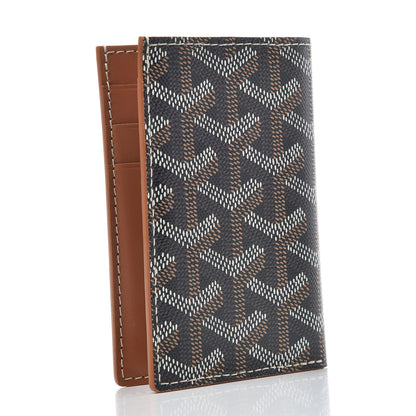 Goyard Goyardine Saint Pierre Card Holder Black Tan 3 of 7