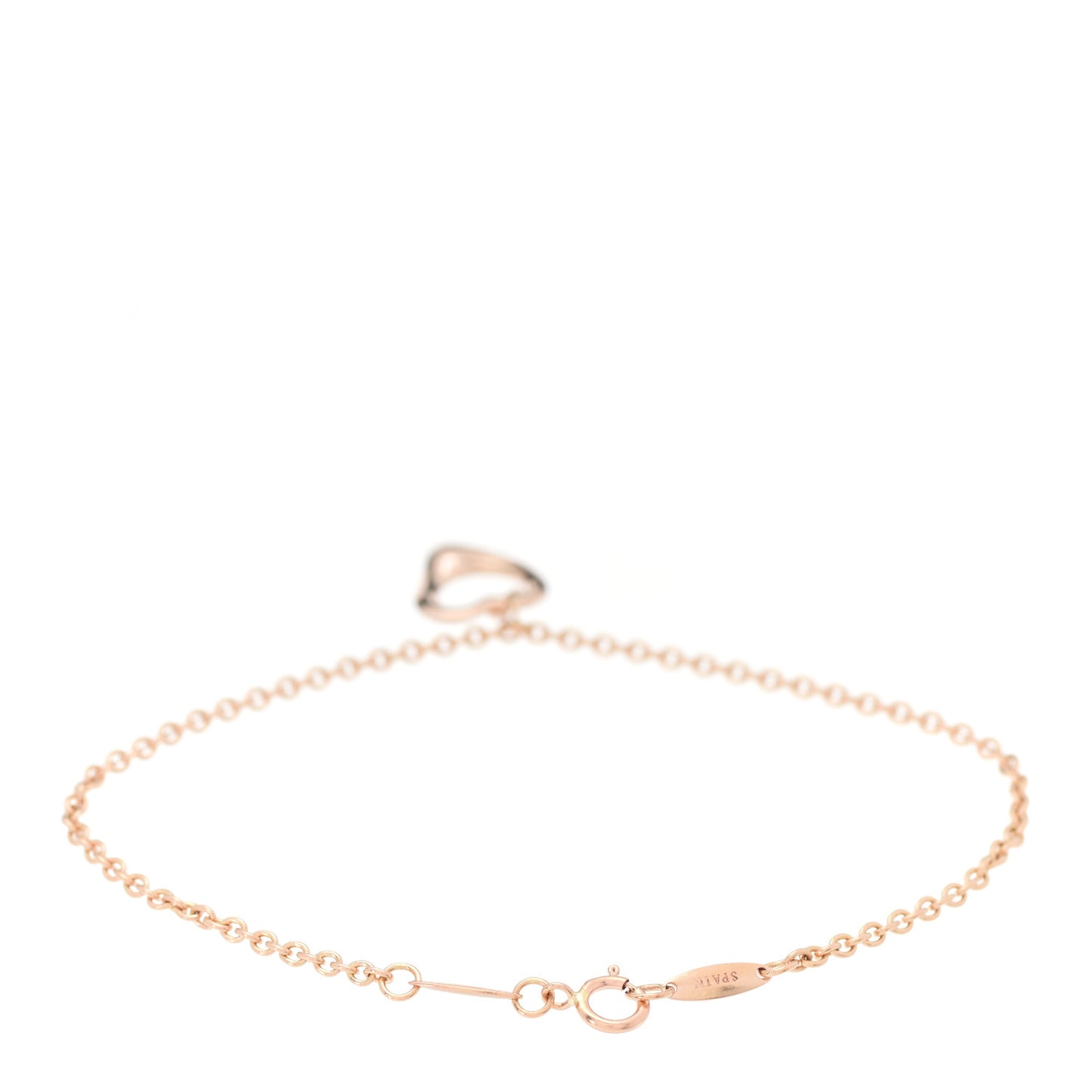 18K Rose Gold Elsa Peretti Open Heart Bracelet