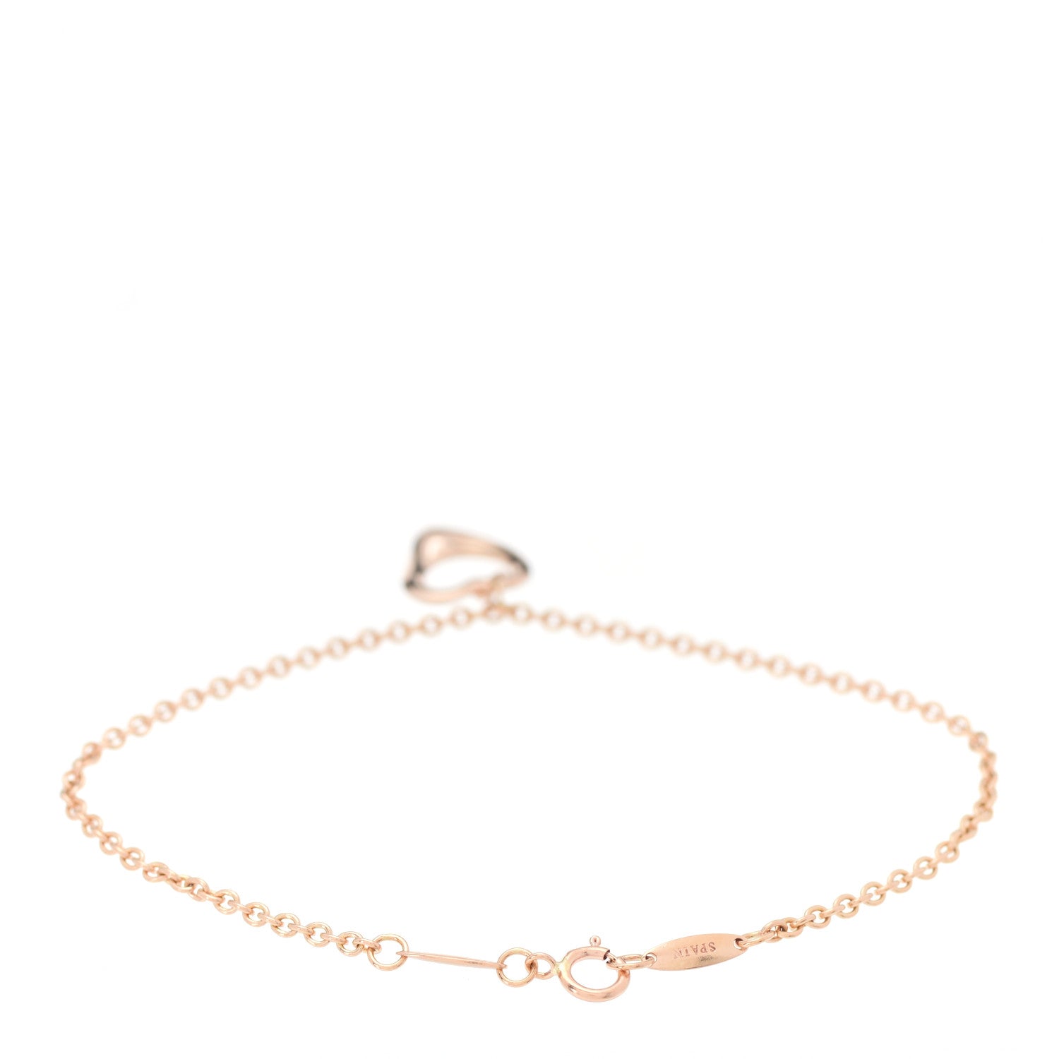 Tiffany 18K Rose Gold Elsa Peretti Open Heart Bracelet 3 of 6