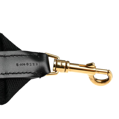 Celine Jacquard Wool Logo Short Strap Black Beige 4 of 6