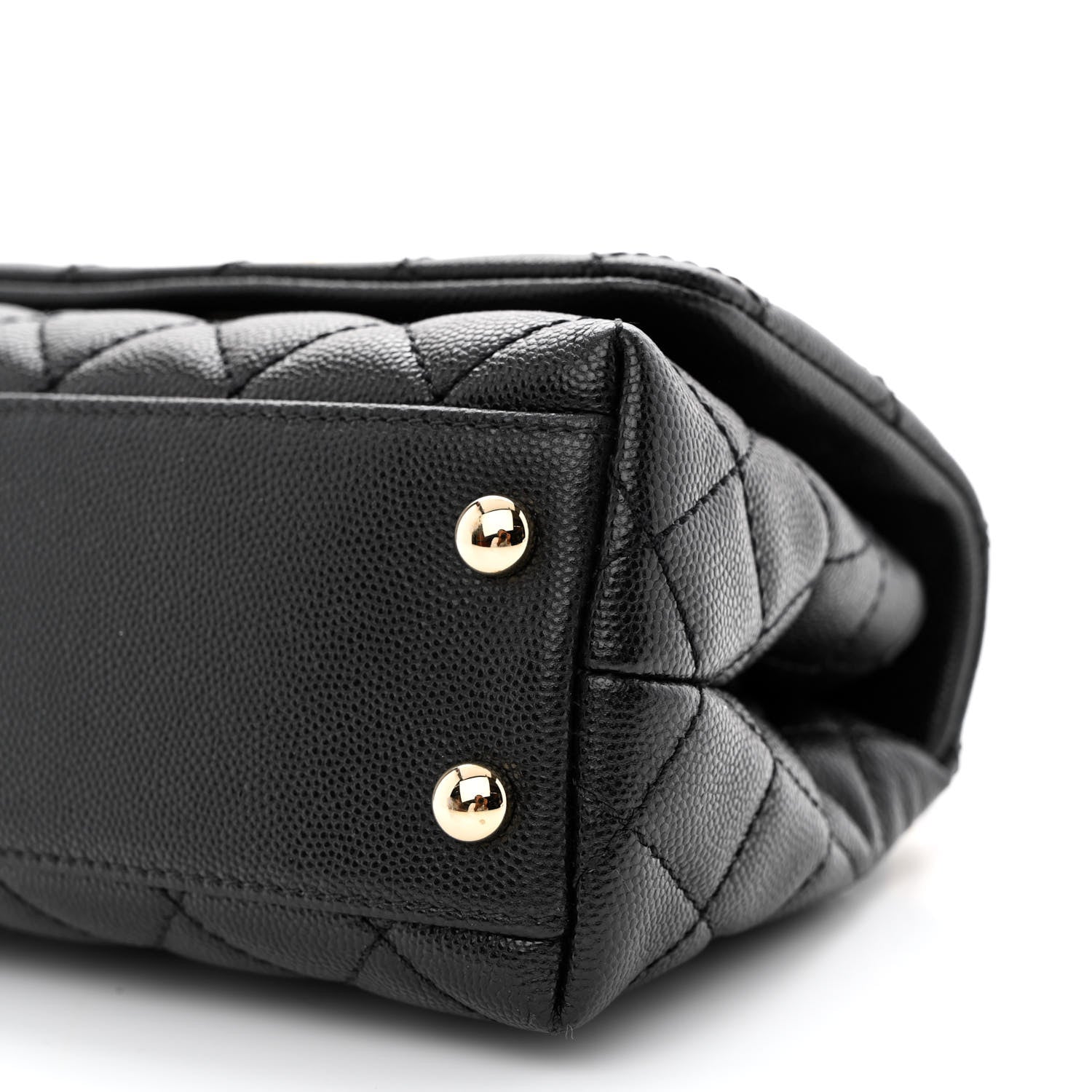 Chanel Caviar Quilted Extra Mini Coco Handle Flap Black 10 of 12