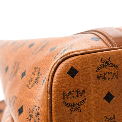 MCM Visetos Shopping Tote Cognac 9 of 13