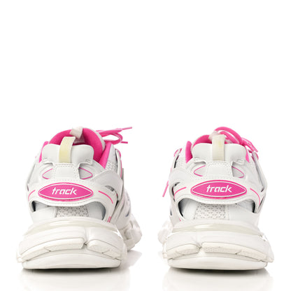 Balenciaga Mesh Rubber Bi-Color Womens Track Sneakers 39 White Fluo Pink 5 of 12