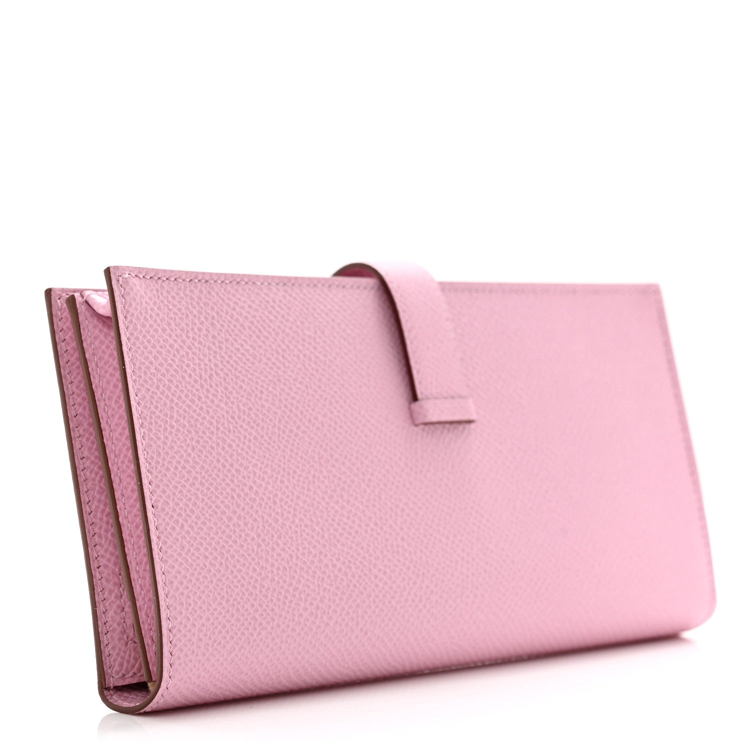 Hermes Epsom Bearn Gusset Wallet Rose Sakura 3 of 7